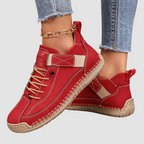 Women's Casual Outdoor Flat Sneakers | Lace Up