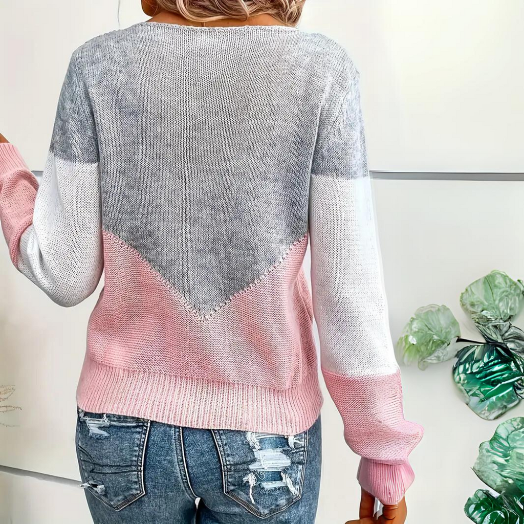 Women's Long Sleeve Knitted Sweater | Fall