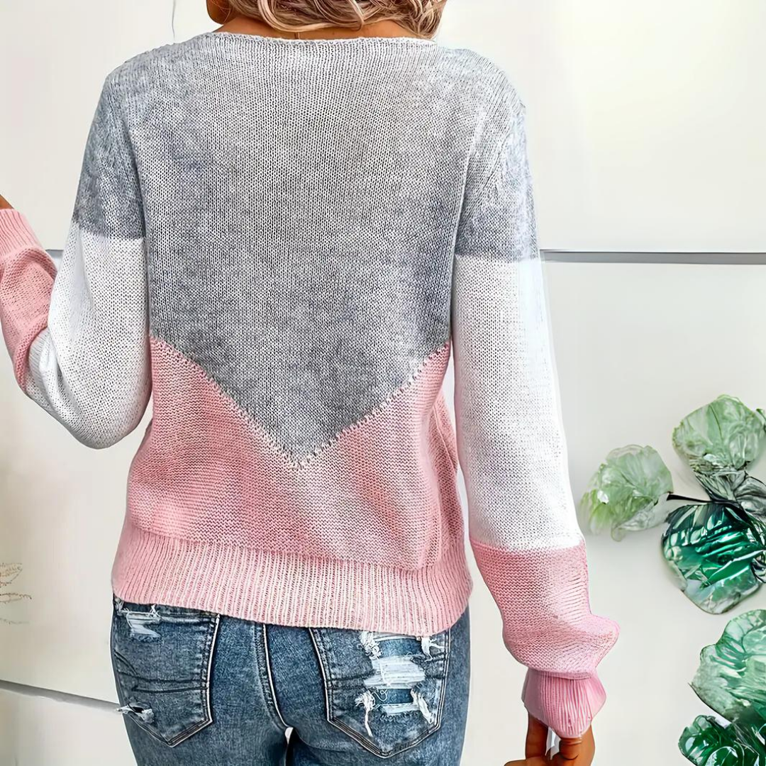 Women's Long Sleeve Knitted Sweater | Fall
