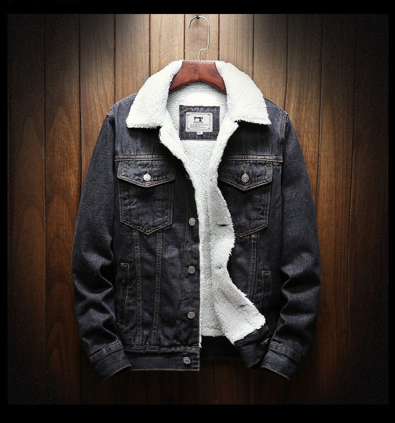 Men's Button Long Sleeve Denim Jacket | Winter
