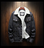 Men's Button Long Sleeve Denim Jacket | Winter