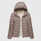 Women's Hooded Winter Puffer Jacket | Zip Up