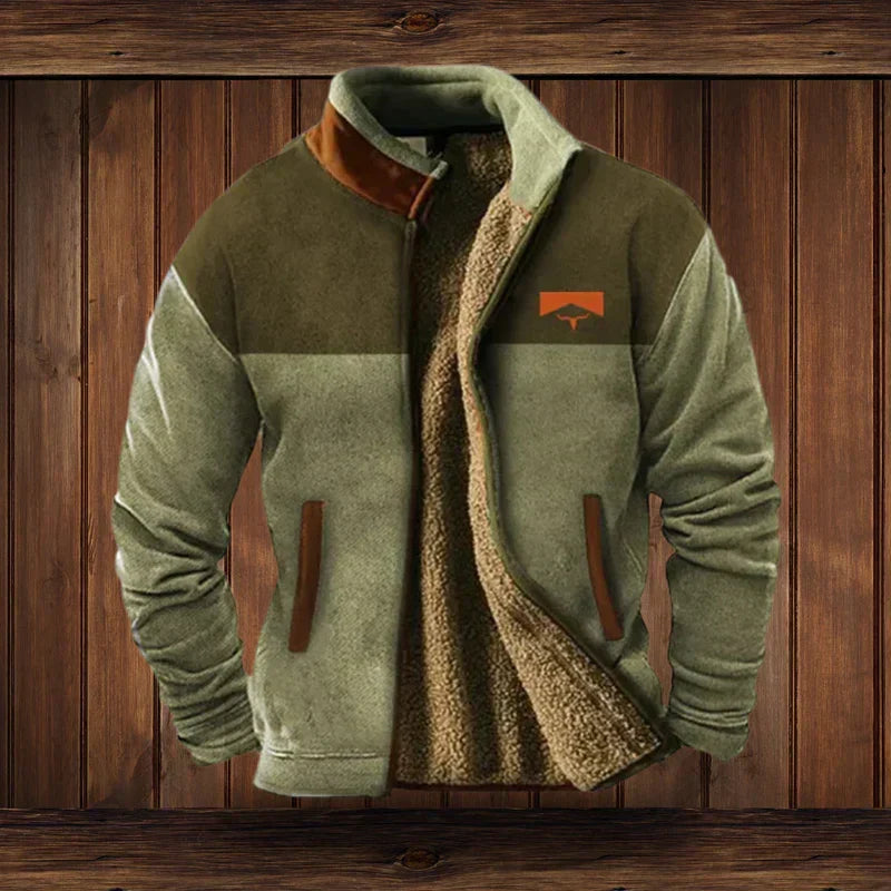 Men's Long Sleeve Zip Up Jacket | Winter