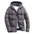 Men's Zip Up Winter Puffer Jacket | Hooded