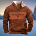 Men's Patterned Half Zip Sweater | Winter