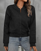 Women's Casual Quilted Bomber Jacket | Stylish