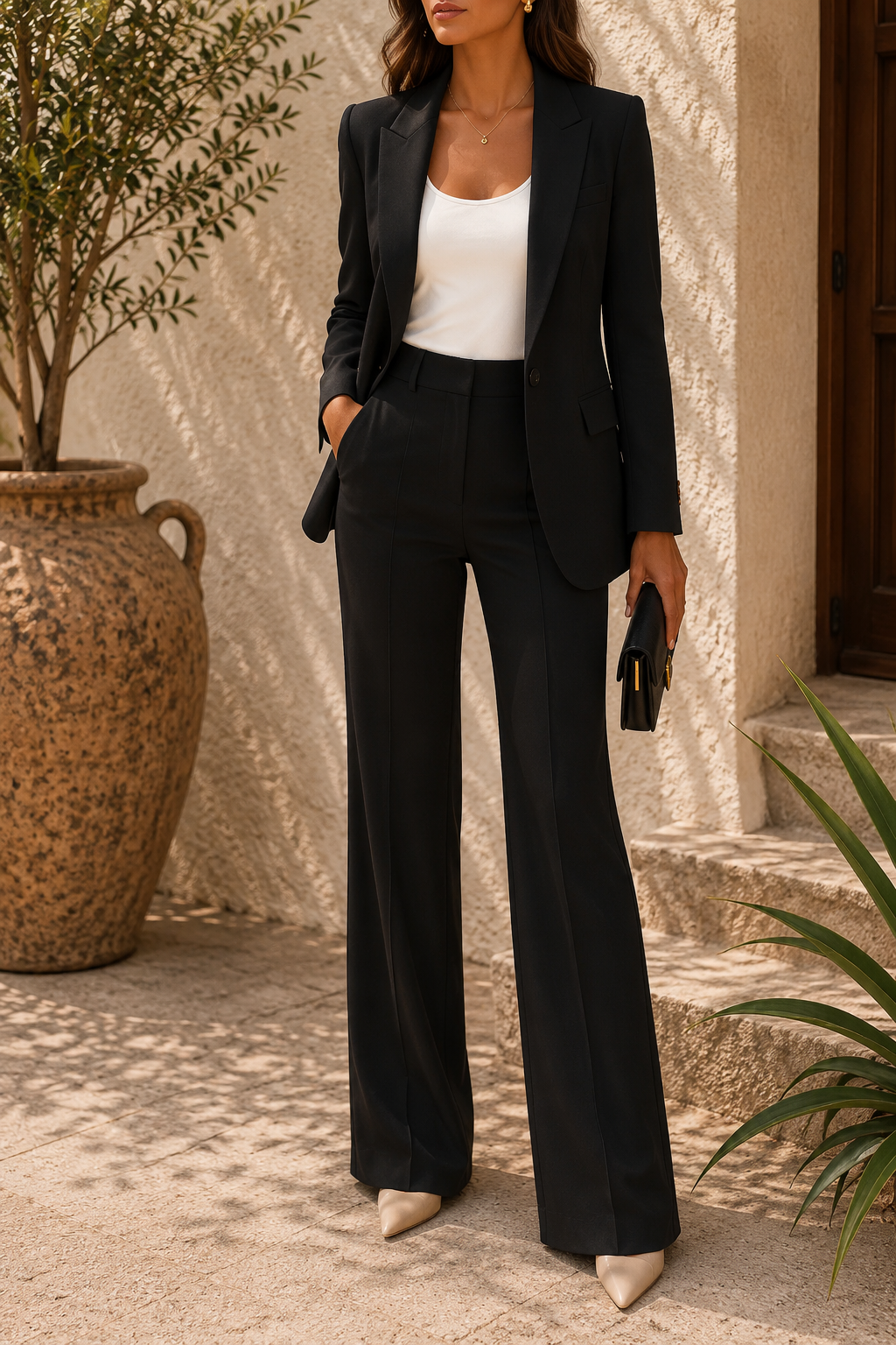 Women's Elegant Two-Piece Suit Set | Semi Formal