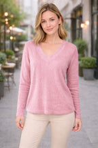 Women's Casual V-neck Sweater | Loose Fit