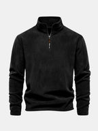 Men's Quarter-Zip Vintage Knit Sweater | Winter