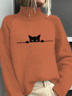 Women's Knit Turtleneck Sweater | Winter