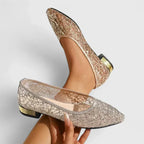 Women's Elegant Point Toe Slip On Shoes | Low Heel