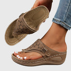 Women's Bohemian Casual Thong Comfort Sandals | Slip On