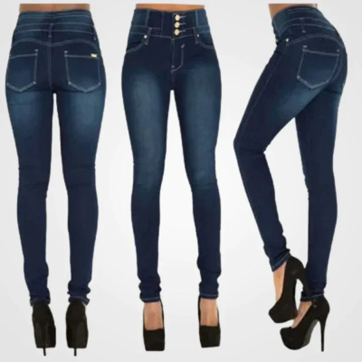 Women's Stylish High-Waisted Skinny Jeans | Casual