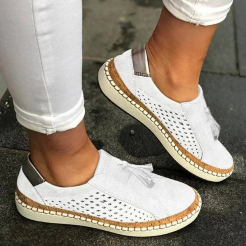 Women's Casual Round Toe Tassel Detail Loafers | Slip-On