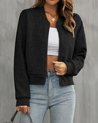 Women's Casual Quilted Bomber Jacket | Stylish