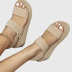 Women's Elegant Thick Sole Platform Summer Sandals | Ankle Strap