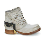 Women's Stylish Distressed Ankle Boots | Buckle-Strap