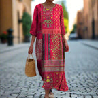 Women's Boho Print Summer Dress | Maxi
