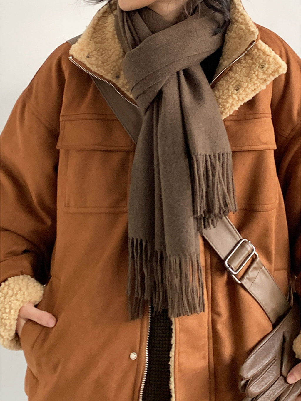 Women's Winter Long Sleeve  Zip Up Jacket | Oversized