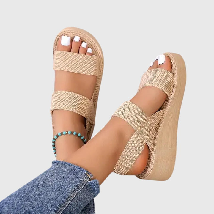 Women's Elegant Thick Sole Platform Summer Sandals | Ankle Strap