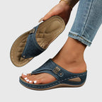 Women's Casual Comfort Thong Sandals | Wedge Sole