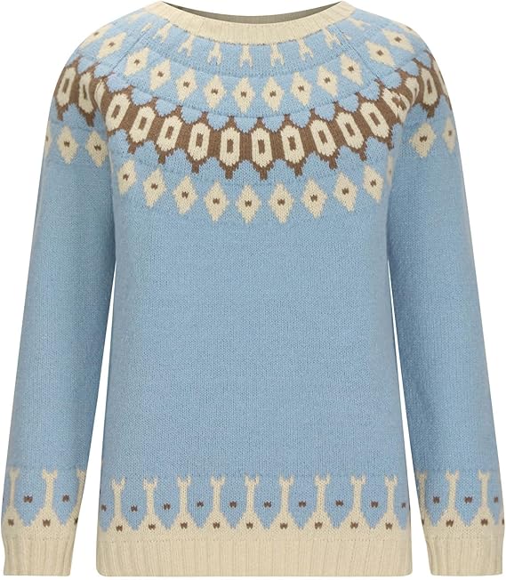 Women's Knitted Patterned Sweater | Winter