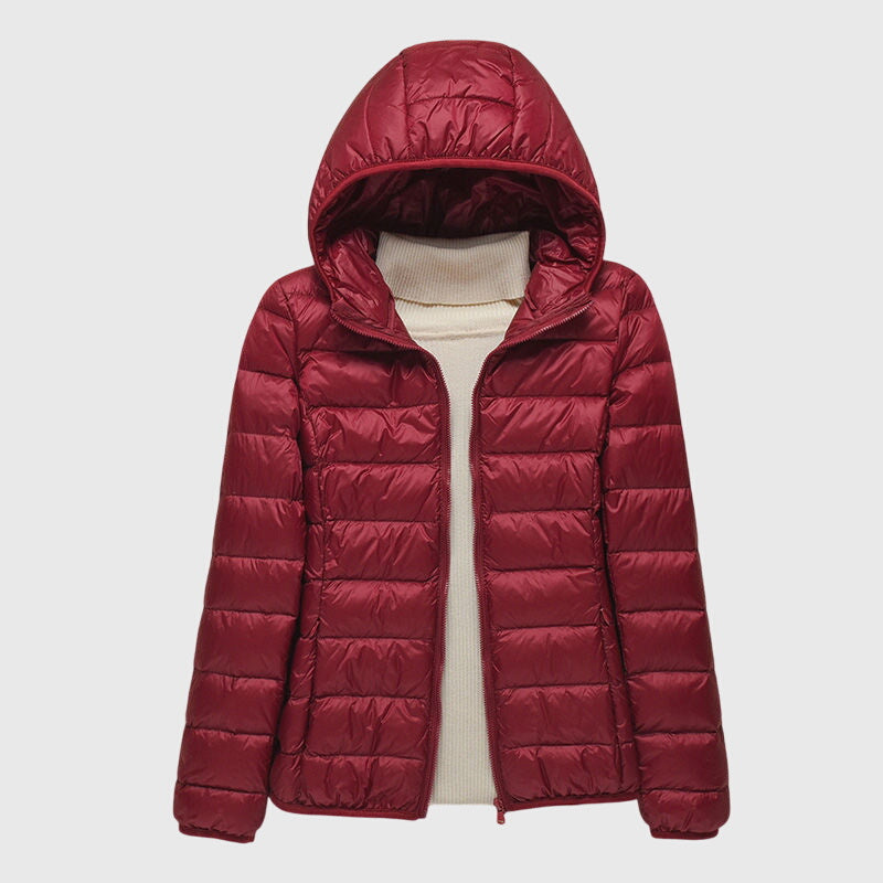 Women's Hooded Winter Puffer Jacket | Zip Up