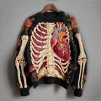 Women's Halloween Embroidered Knit Sweater | Winter