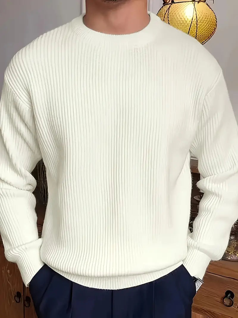 Men's Knitted Long Sleeve Sweater | Winter