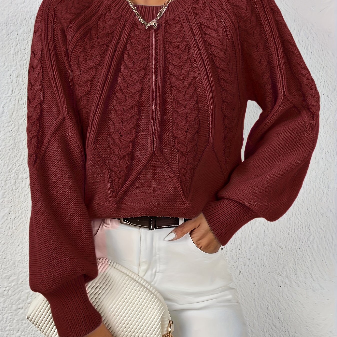 Women’s Winter Knit Sweater | Textured