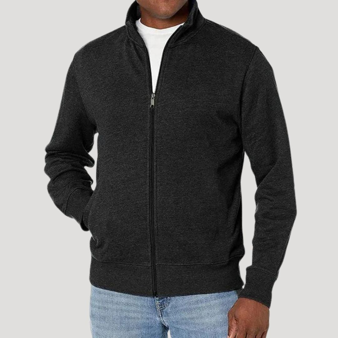 Men's Casual Long Sleeve Zip Up Jacket | Winter