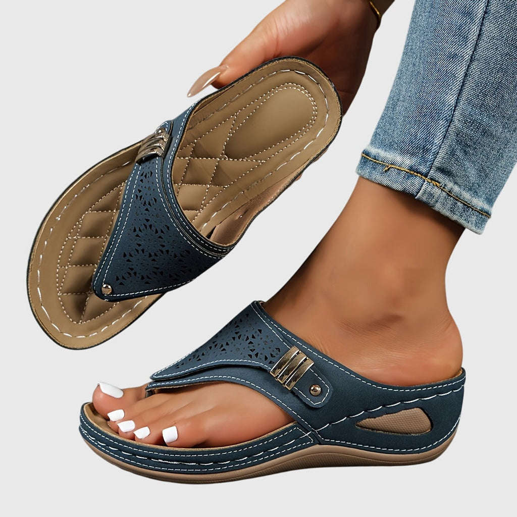 Women's Bohemian Casual Thong Comfort Sandals | Slip On