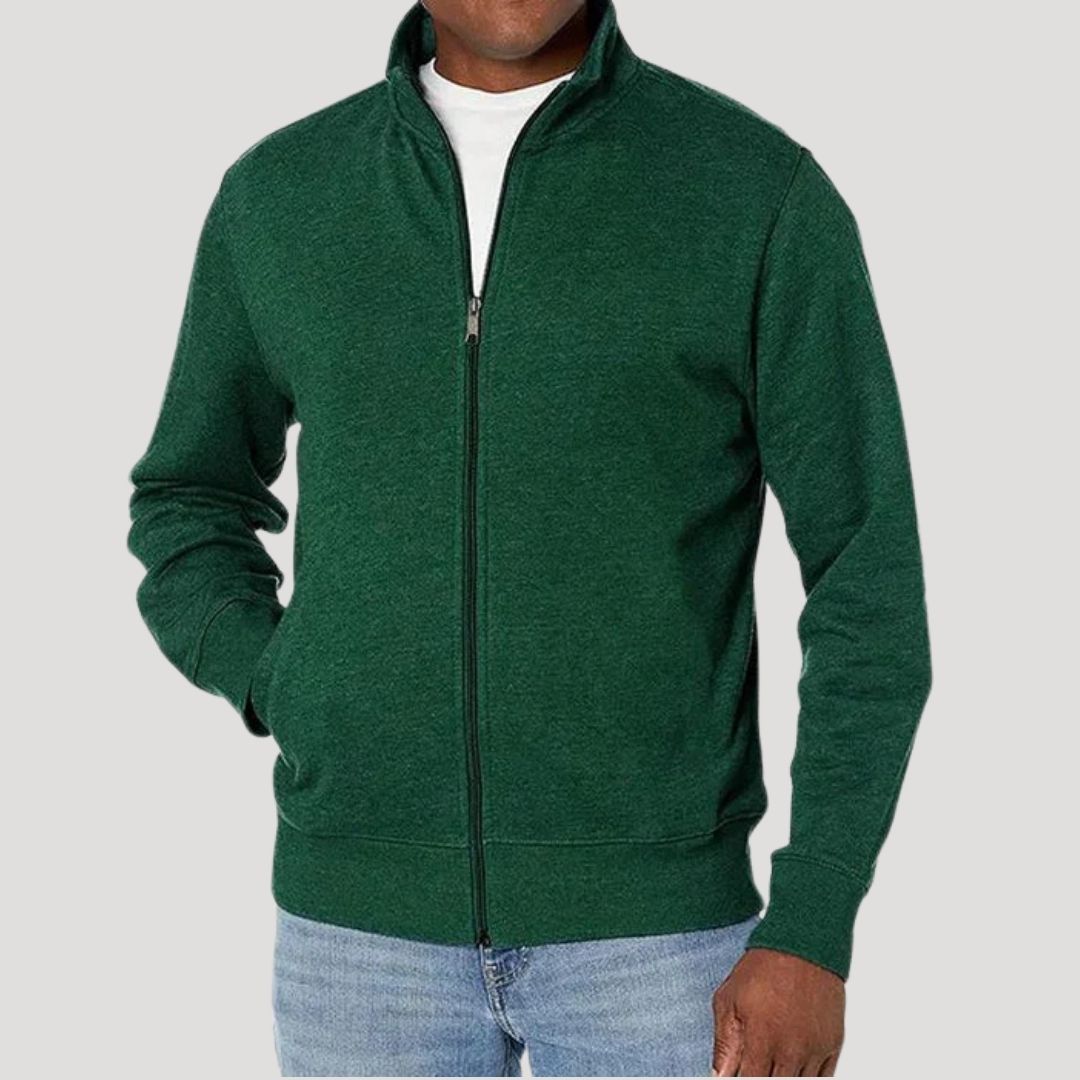 Men's Casual Long Sleeve Zip Up Jacket | Winter