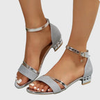 Women's Elegant Evening Party Heeled Sandals | Ankle Strap