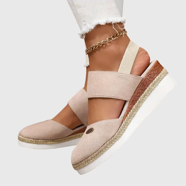 Women's Closed Toe Wide Fit Sandals | Ankle Strap