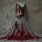 Women's Halloween Long Sleeve Maxi Dress | Party