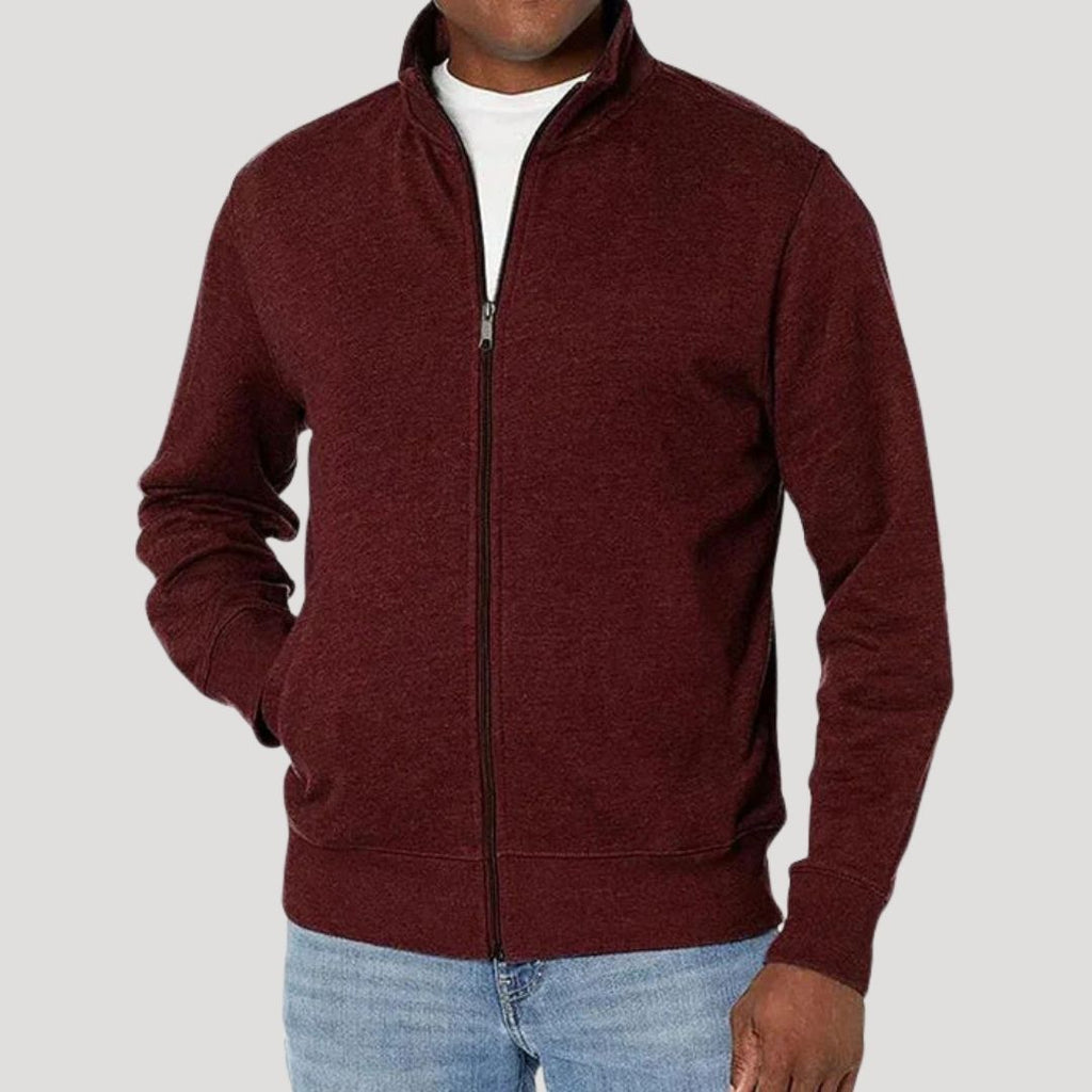Men's Casual Long Sleeve Zip Up Jacket | Winter