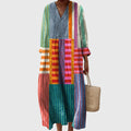 Women's Boho Summer Loose Fit V-Neck Dress | Midi