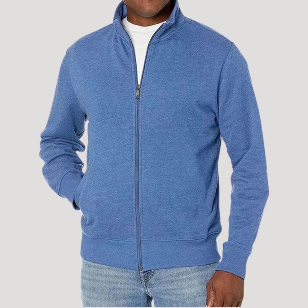 Men's Casual Long Sleeve Zip Up Jacket | Winter