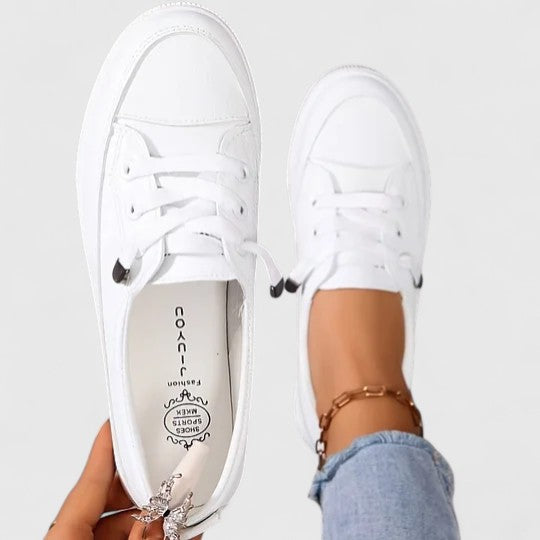 Women's Casual Lace Up Sneakers | Flat