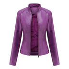 Women's Zip-Front Moto-Style Jacket | Casual