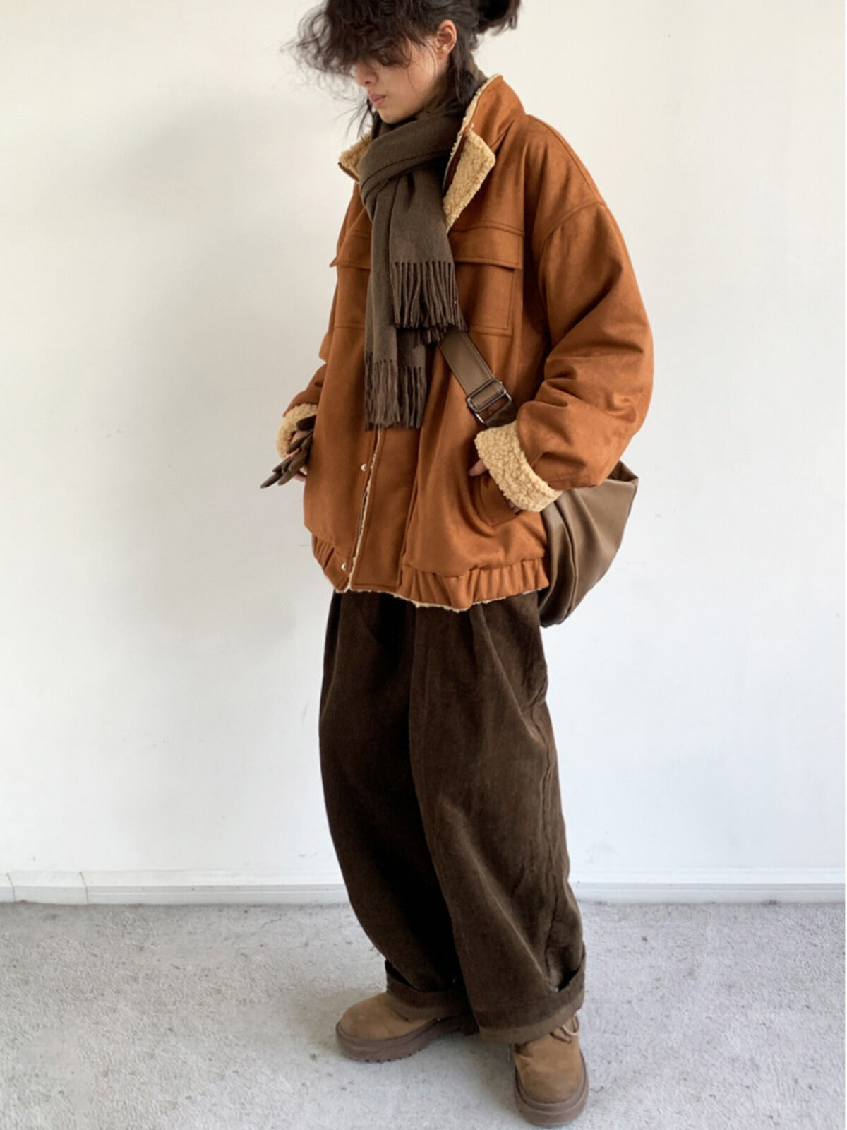 Women's Winter Long Sleeve  Zip Up Jacket | Oversized