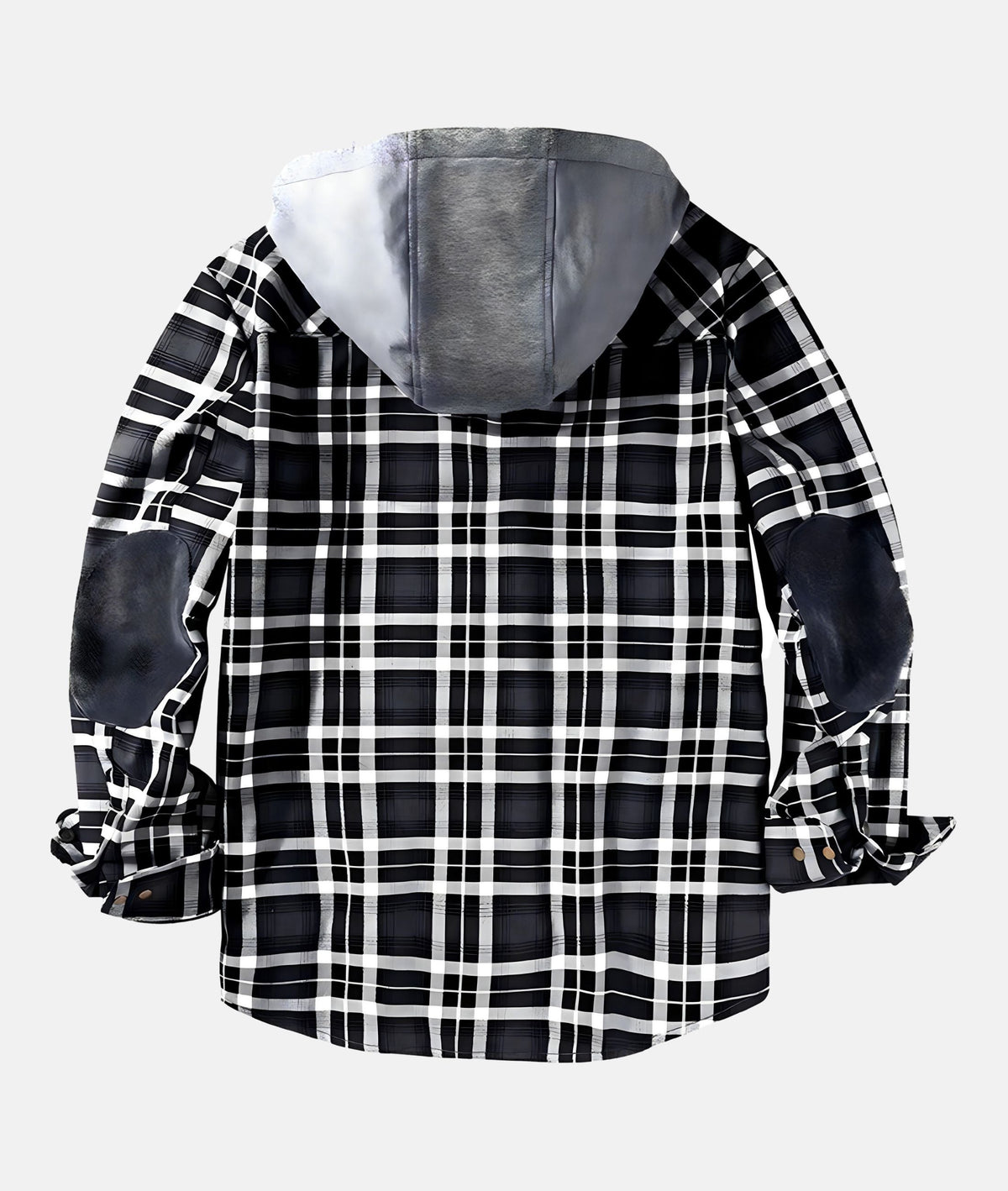 Men's Hooded Winter Shirt Jacket | Plaid