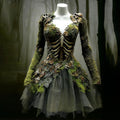 Women's Long Sleeve Green Mini Dress | Halloween