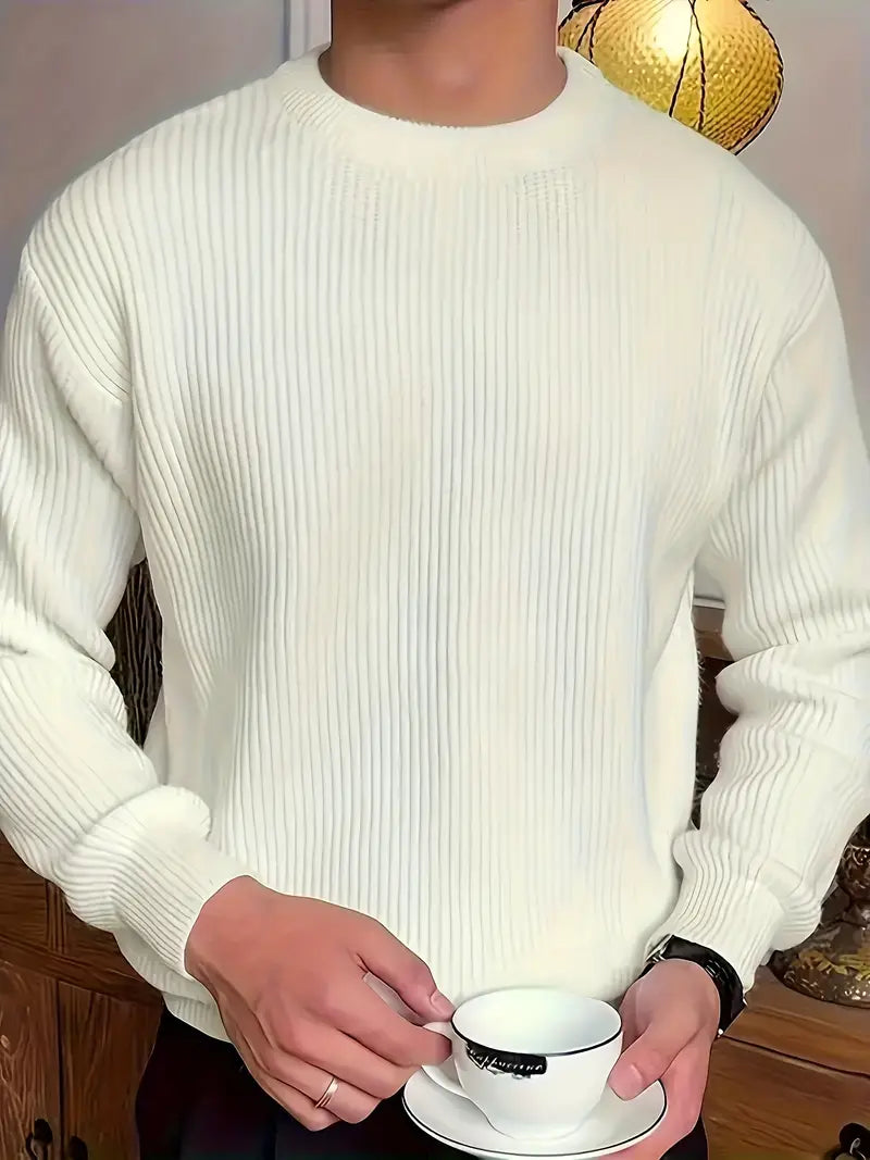 Men's Knitted Long Sleeve Sweater | Winter