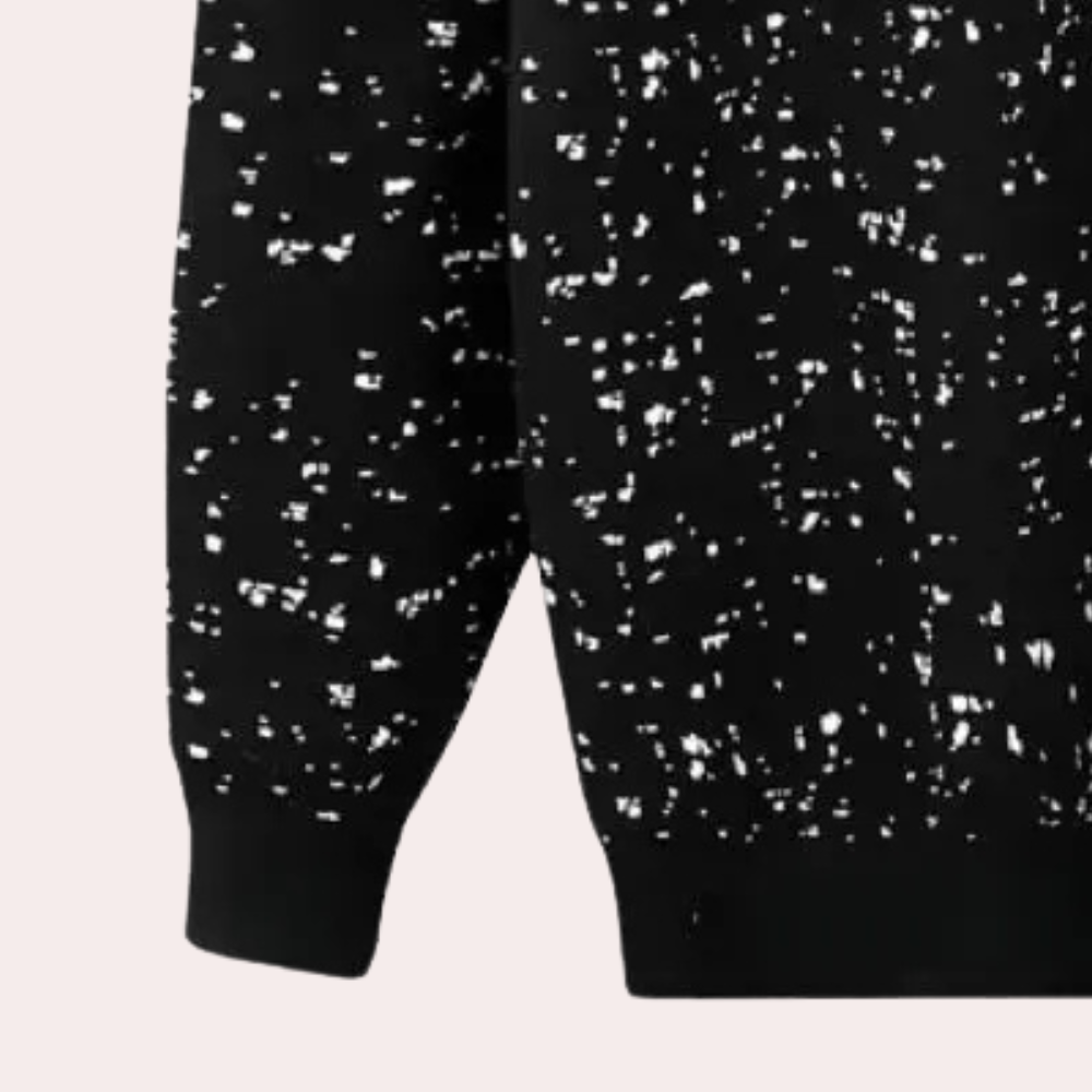 Men’s Regular Fit Printed Crew Neck Sweater | Long Sleeves