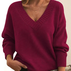 Women’s Winter V Neck Sweater | Warm