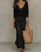 Women's Sweater and Maxi Dress Set | Elegant