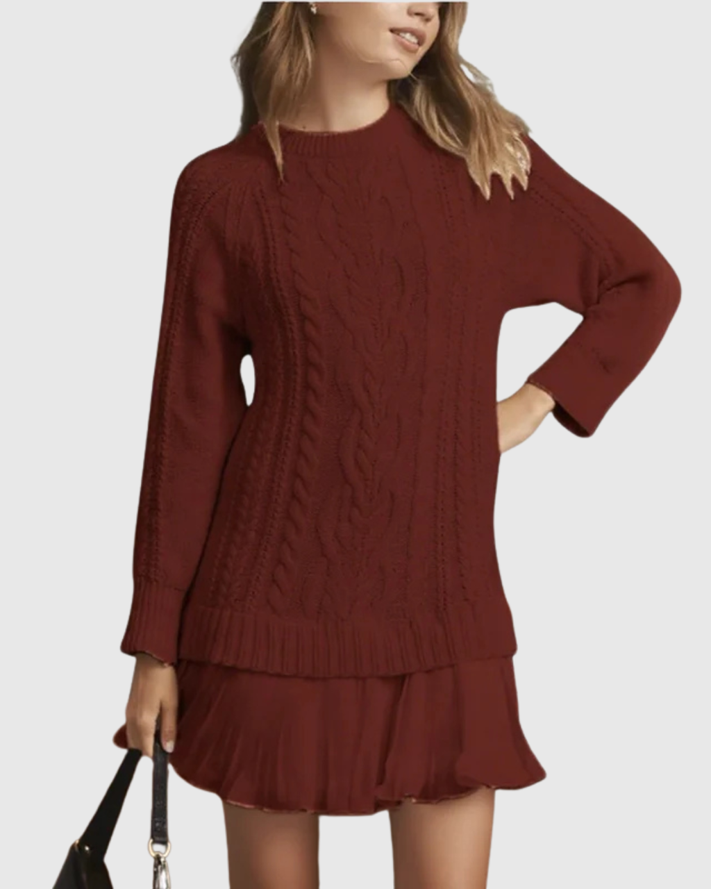 Women's Elegant Winter Sweater Dress | Mini
