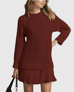 Women's Elegant Winter Sweater Dress | Mini